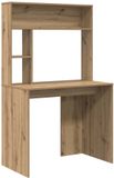 vidaXL Bureau Artisan Eikenhout, 91 x 50 x 149 cm, Bewerkt hout