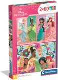 Clementoni Disney Princess Puzzel 2x60 Stukjes