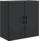 vidaXL Wandkast 59 x 31 x 60 cm Bewerkt hout Zwart