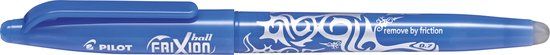 Pilot Frixion Stylo roller effaçable 0,7 mm pointe - Bleu ciel - Pack de 12