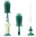 SnelShoppen Brosse pour biberon 3-en-1 Vert/Blanc