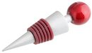 Fackelmann Fles Stopper Grandcru van Silicone/Aluminium, Rood, 9 x 7.9 x 2.5 cm