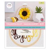 Simply Make Volwassenen zonnebloem naainaald steek borduurwerk hobby kit