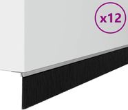vidaXL Zelfklevende Deurborstels 12 st 100 cm Aluminium Legering Zilver