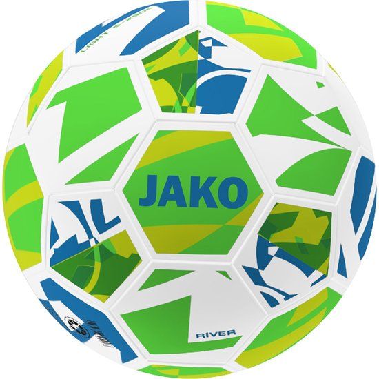 Jako Lightbal River Maat 4 - Wit / Fluo Groen / Fluogeel