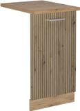 Vicco R-Line Façade de lave-vaisselle – 45 cm, Chêne artisanal/Chêne doré