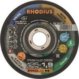 Rhodius XTK69 MULTI CROSS 211452 Disque à tronçonner 25 pc(s) Carrelage, Céramique, Métaux non ferreux, Pierre, acier, acier inoxydable, Fonte, bois, matériau