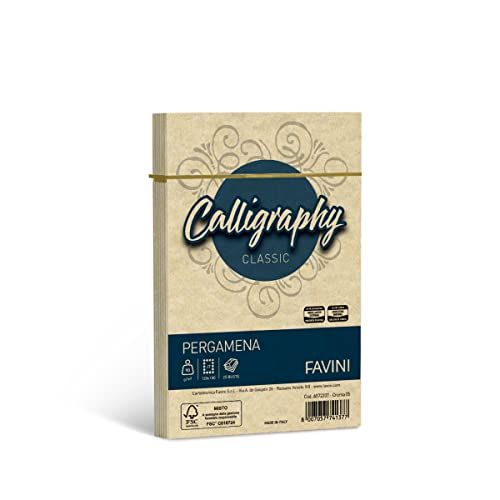 Favini Perkament Enveloppen 120x180 mm (J7) – 25 stuks – 90 g/m² – Crème – Pergamena Calligraphy Crema