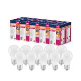 OSRAM LED STAR VALUE KLASSISK A40 LED LAMP til E27 Socket, Pear Shape, FR, 470 Lumen, Warm White (2700K), Udskiftning til konventionelle 40W lyspærer, ikke dæmpbar, 10-pack