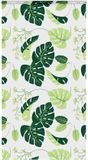 vidaXL Doucherolgordijn met cassette 120x240 cm Groene bladeren