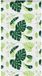 vidaXL Doucherolgordijn met cassette 120x240 cm Groene bladeren