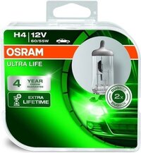Osram Ultra Life Halogeenlamp H4 - 12V/60W - 3000 uur - 2 stuks
