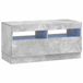 vidaXL - LED - tv-meubel - Betongrijs - Bewerkt - hout