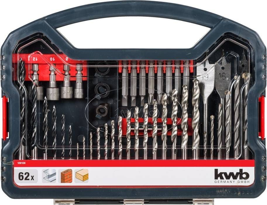 kwb 62-delige boren en bitset 109106