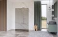 FortiFura Galeria Vrijstaande Inloopdouche - 180x200cm - Rookglas - Antikalk - 8mm Veiligheidsglas - Wandsteunen - Mat Wit
