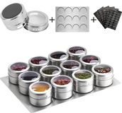 Aiyola Ayola Magnetische Kruidenpotten 12 stuks met Wandbasis