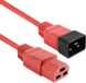 ACT Netsnoer C20 - C21 IEC60320 rood 2,5 m AK5363