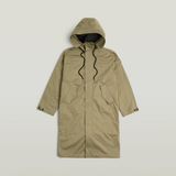 G-Star Rovic hdd loose parka wmn - Dames - Spijkerjas - L - Katoen/Elastaan - Herfst/Winter 2025 - Ensis green