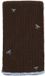 WE Fashion Meisjes Colsjaal met embroideries Polyester Effen Dark brown