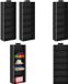 vidaXL Kledingorganisers hangend met 6 schappen stof