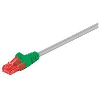goobay - Kruiskabel - RJ-45 (M) naar RJ-45 (M) - 1 m - UTP - CAT 6 - gevormd - grijs