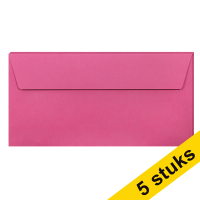 Clairefontaine Clairefontaine gekleurde enveloppen intens roze EA5/6 120 grams (5 stuks)