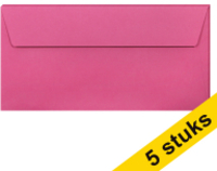 Clairefontaine Gekleurde Enveloppen Intens Roze EA5/6 - 5 Stuks