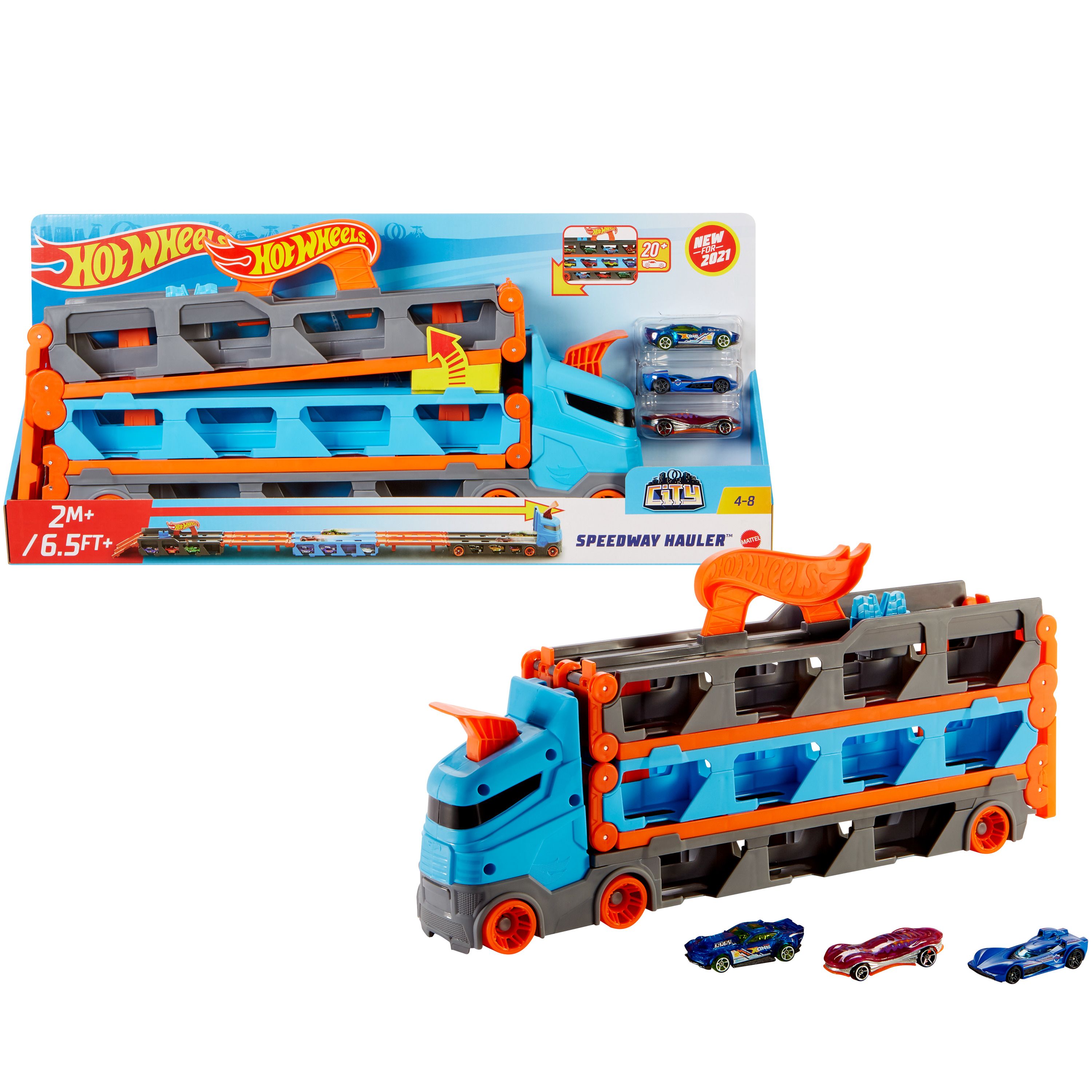 Hot Wheels City Racebaanlanceerder Racewagen & circuitset