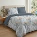 Miss Lucy Dolce Vita Housse de drap-housse, imprimé hortensia, 200x220 cm et 70x80 cm