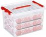 Sunware boîte de rangement Noël - 2x - 22L - Plastique - Multi