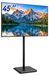 Relaxdays pied de sol pour TV, 32-60 pouces, jusqu'à 40 kg, noir