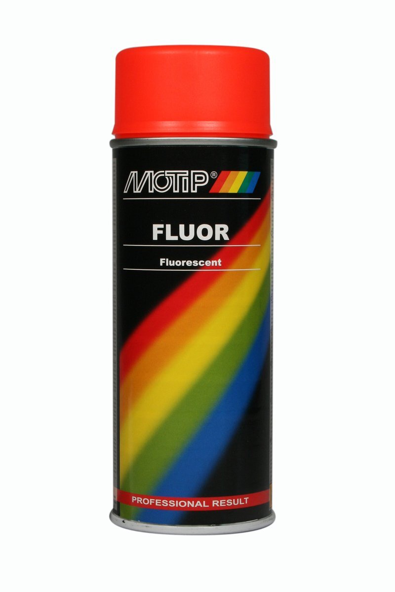 Motip spray 400ml fluor rood/oranje