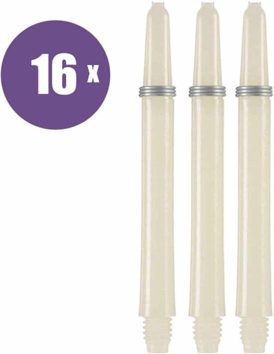 ABC Darts Shafts - Kunststof Naturel - Medium - 16 sets