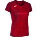 Joma Sportshirt Dames Elite IX Rood Polyester/Elastaan Korte Mouw