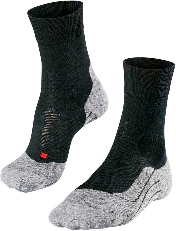 Falke RU4 Wool Hardloopsokken Heren grijs/zwart 46-48 2018