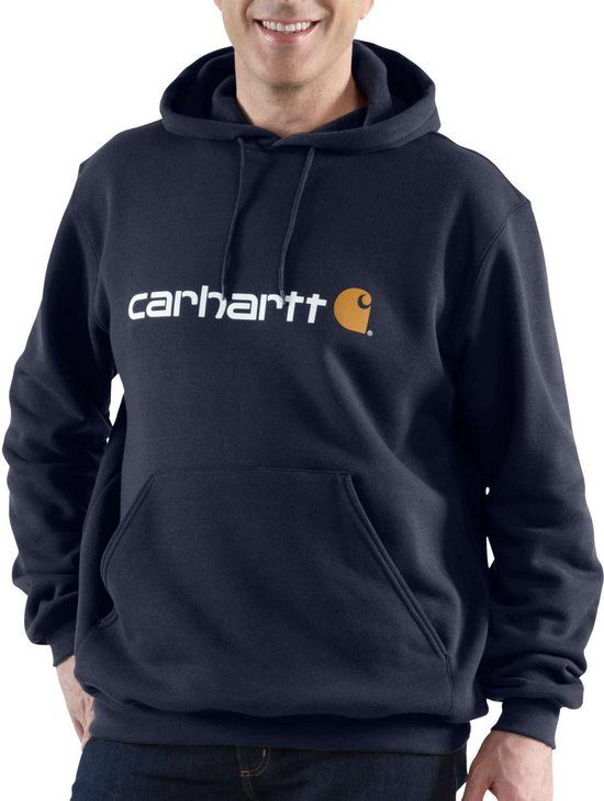 Carhartt Signature Logo Midweight Sweatshirt - New Navy - L - Women