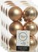 Decoris Boules de Noël - 48 pièces - Marron Toffee - 6 cm - Plastique - Mat/Brillant
