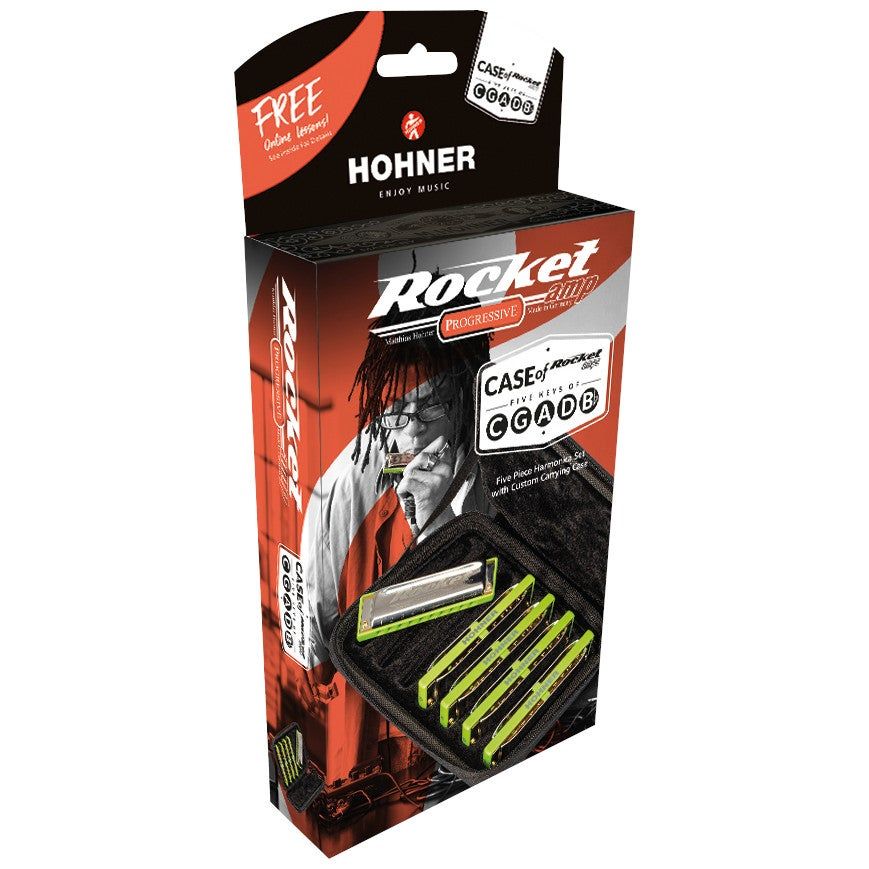 Hohner Rocket Amp Mondharmonica Set - 5 Stuks
