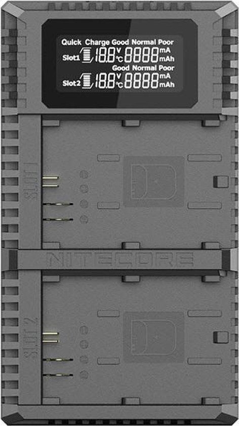 Nitecore UCN2 Pro USB Charger for Canon LP-E6N Batteries