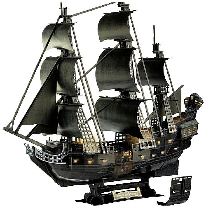 Revell Black Pearl Ship - LED Edition 3D Puzzle - 293 Pieces