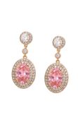 NAEMI Leo E-Commerce Ltd. NAEMI Oorbellen Rose Gold Rose Kristal Multi Vrouwen