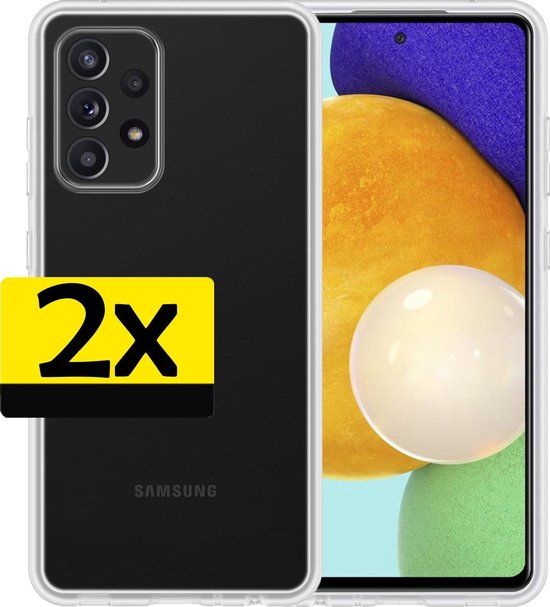 LUQ - Samsung Galaxy A52 / A52 5G Case - Transparent Silicone - 2 Pack