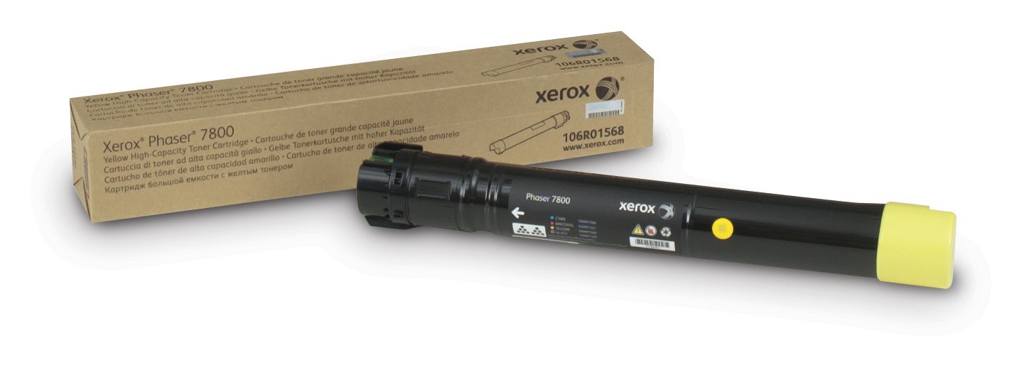 Xerox Phaser 7800 Yellow Toner Cartridge - High Capacity (17,200 pages)