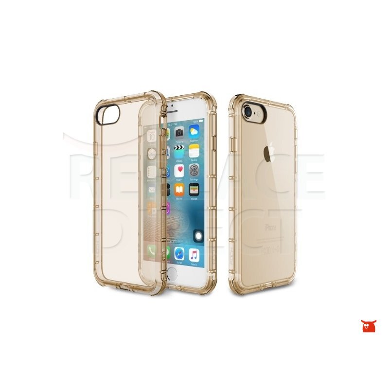 Rock Rock Fence Series TPU Shockproof Cover Gold voor Apple iPhone 7