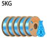 PLA Filament - filament pour imprimante 3D 1,75 mm - surface soyeuse - 5 kg - Soie Bleu
