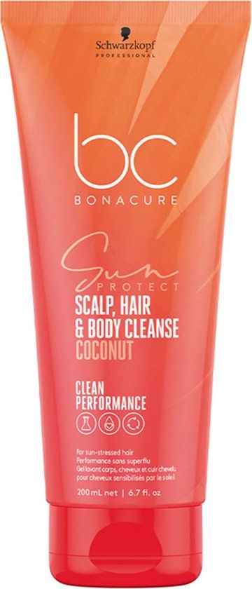 Schwarzkopf BC Bonacure Sun 3-In-1 Scalp, Hair & Body Cleanse - 200ml