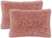vidaXL Kussensloop 2 pcs HEERLEN Roze 40 x 60 cm PV Fleece