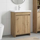 Maison Exclusive - Ensemble de meubles de salle de bain "Exclusive" en chêne artisanal, dimensions : 81 x 40 x 84,5 cm