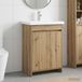 Maison Exclusive - Ensemble de meubles de salle de bain "Exclusive" en chêne artisanal, dimensions : 81 x 40 x 84,5 cm