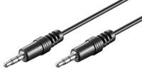 Goobay AUX Audio Connector Cable, 3.5 mm Stereo, CU 0.6 m